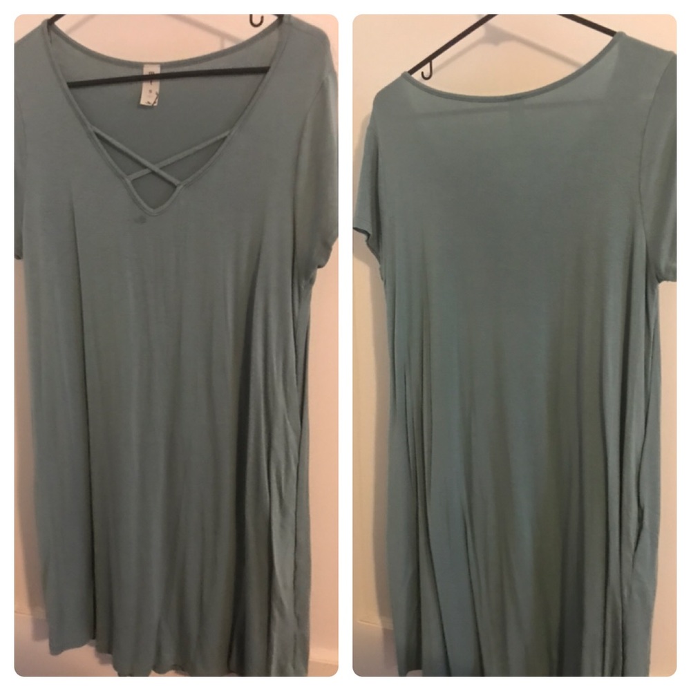 Strapped t-shirt dress